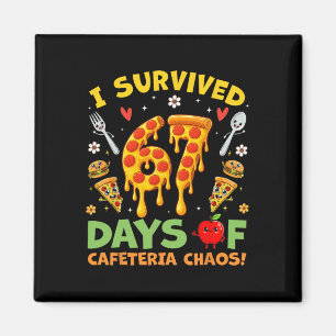 Aimant J'ai survécu 67 jours de chaos à la cantine Garçon