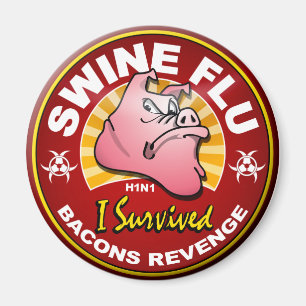 Aimant J'Ai Survécu À La Pandémie De Grippe porcine - Vir