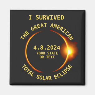 Aimant J'ai survécu à toute l'éclipse solaire 8.21.201