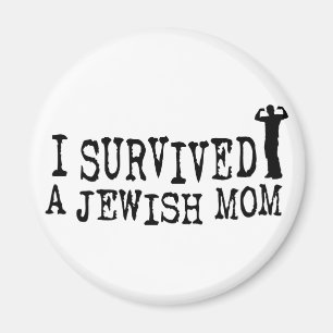 Aimant J'ai survécu à une maman juive - humour de juif