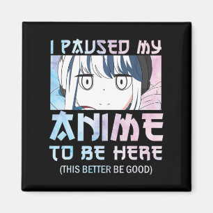 Aimant J'Ai Suspendu Mon Anime À Être Ici - Aquarelle Sty