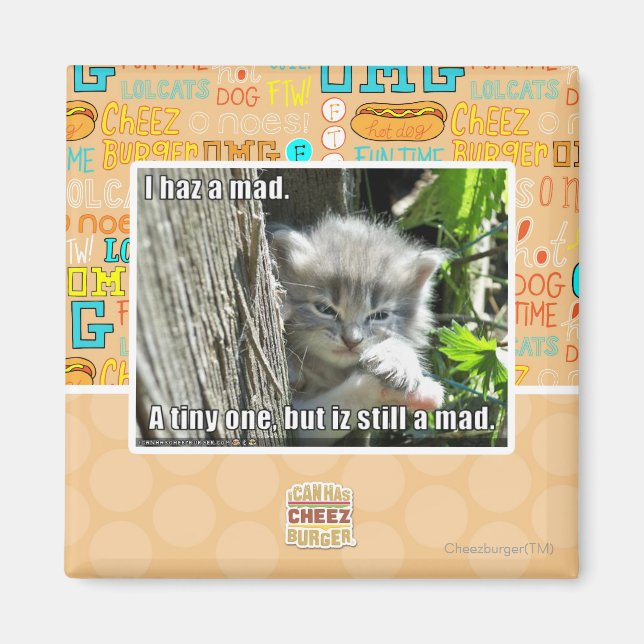 Aimant J'ai un fou (Devant)