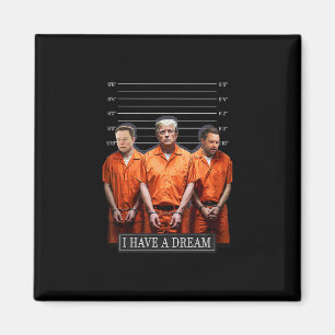 Aimant J'ai un rêve Citation drôle de Trump Police 1