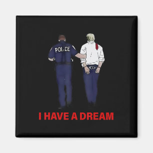 Aimant J'ai un rêve drôle de citation de dicton de police