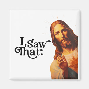 Aimant J'ai vu ça, Jésus Art, J'ai vu ça Jésus