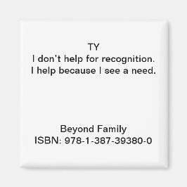 Aimant J'aide parce que je vois un besoin.