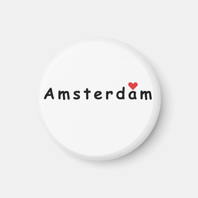 Aimant J'aime Amsterdam (Devant)