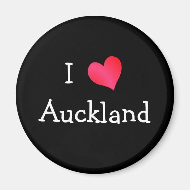 Aimant J'aime Auckland (Devant)