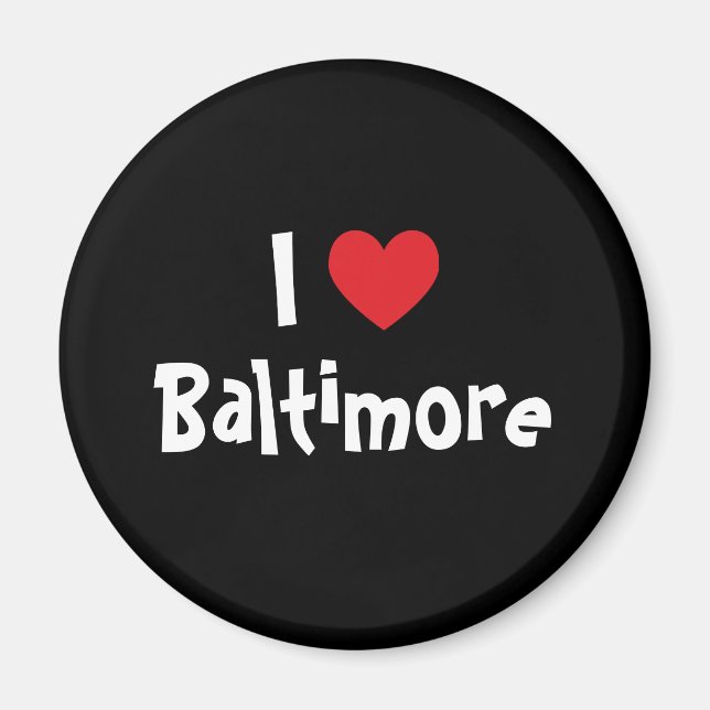 Aimant J'aime Baltimore (Devant)