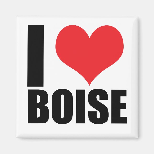 Aimant J'aime Boise (Devant)