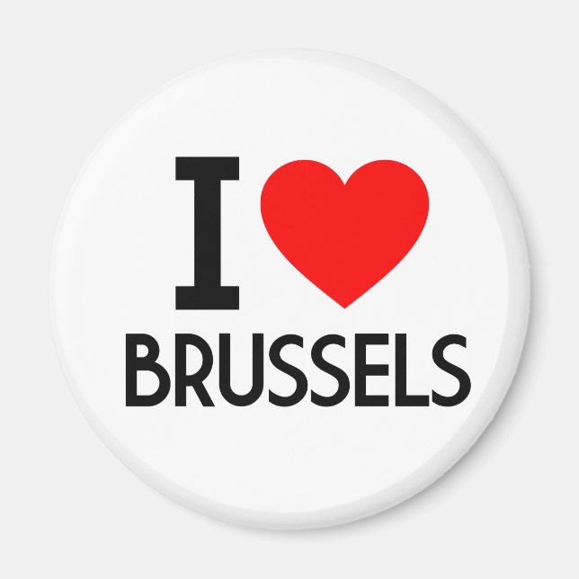 Aimant J'aime Bruxelles (Devant)