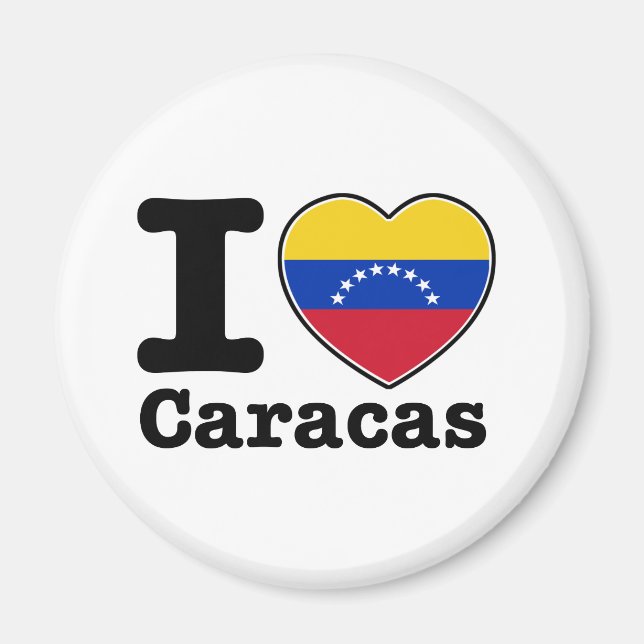 Aimant J'aime Caracas (Devant)