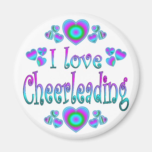 Aimant J'Aime Cheerleader (Devant)