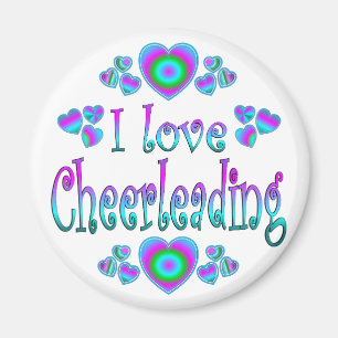 Aimant J'aime Cheerleading
