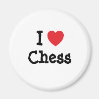 J'aime Chess coeur personnalisé