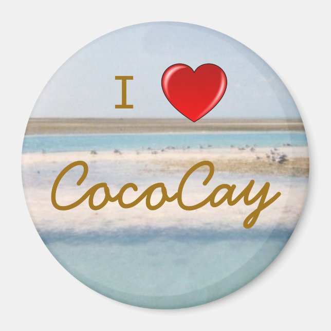 Aimant J'aime CocoCay (Devant)