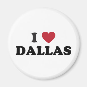 Aimant J'aime Dallas le Texas
