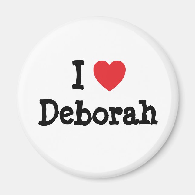Aimant J'aime Deborah coeur T-shirt (Devant)