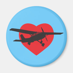 Aimant J'aime des avions