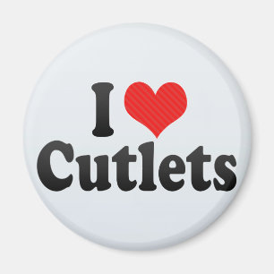 Aimant J'aime des côtelettes