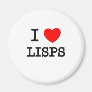 Aimant J'aime des Lisps