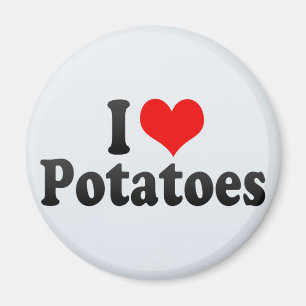 Aimant J'aime des pommes de terre