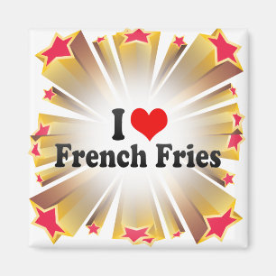Aimant J'aime des pommes frites