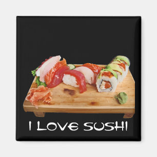 Aimant J'aime des sushi