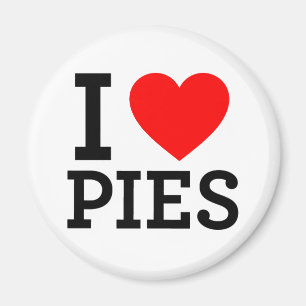 Aimant J'aime des tartes