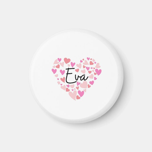 Aimant J'aime Eva (Devant)