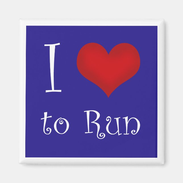 Aimant J'aime faire fonctionner l'aimant (Devant)