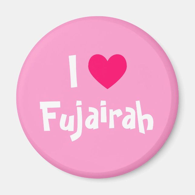 Aimant J'aime Fujairah (Devant)