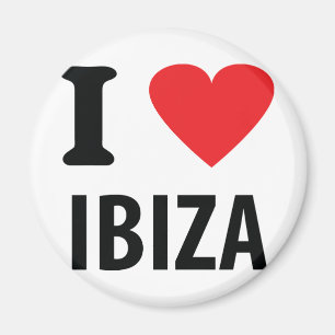 Aimant J'aime Ibiza icône