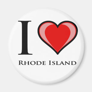Aimant J'aime Île de Rhode