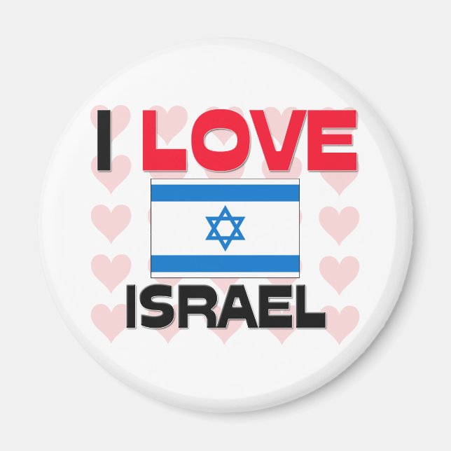 Aimant J'aime Israël (Devant)