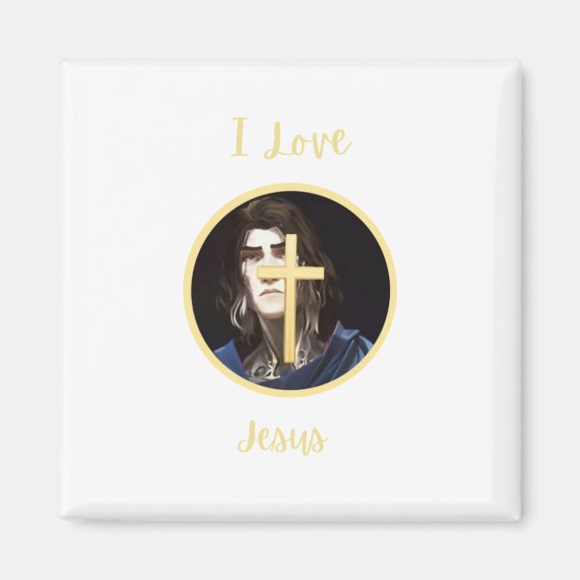 Aimant J'aime Jésus (Devant)