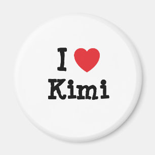 Aimant J'aime Kimi coeur T-shirt