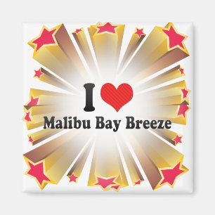 Aimant J'aime la brise de baie de Malibu