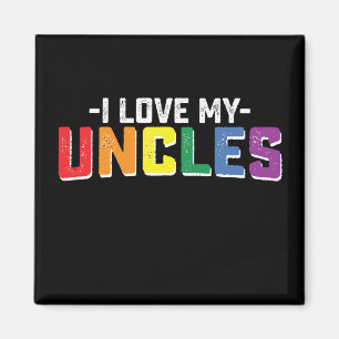 Aimant J'aime la fierté de mes oncles Gay Lesbienne Famil