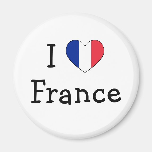 Aimant J'aime la France (Devant)