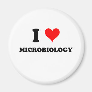 Aimant J'aime la microbiologie