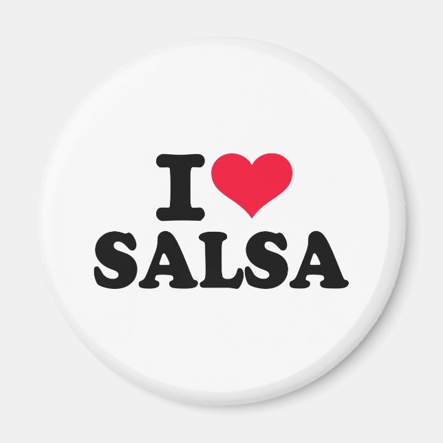 Aimant J'aime la salsa (Devant)