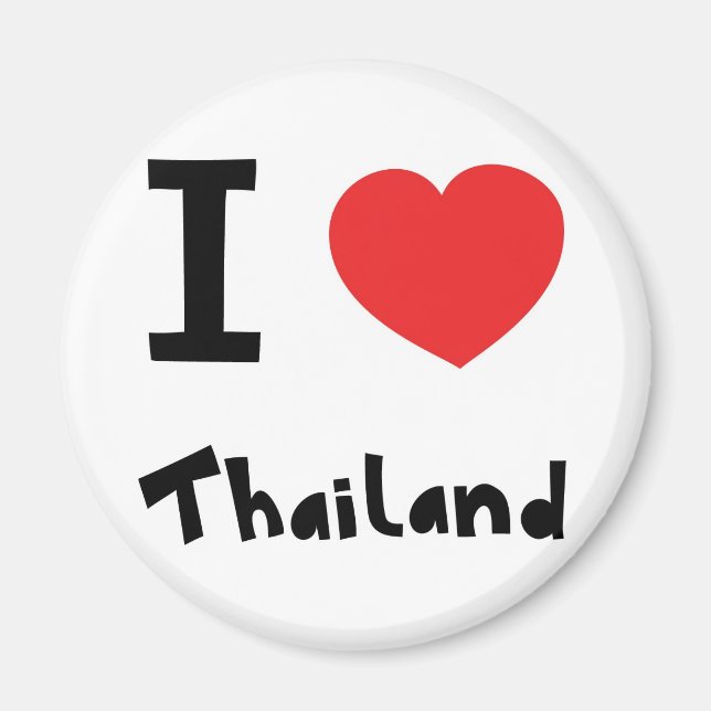 Aimant J'aime la Thaïlande (Devant)