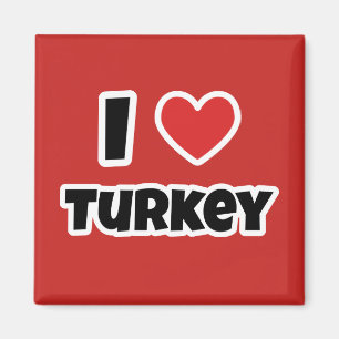 Aimant J'aime la Turquie