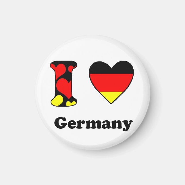 Aimant J'aime l'aimant allemand (Devant)