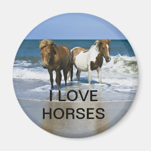 AIMANT J'AIME L'AIMANT DE CHEVAUX