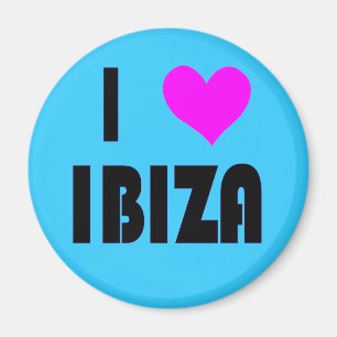 Aimant J'aime l'aimant d'Ibiza