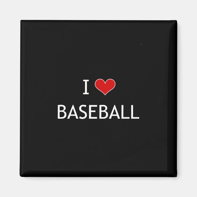 Aimant J'Aime Le Baseball (Devant)