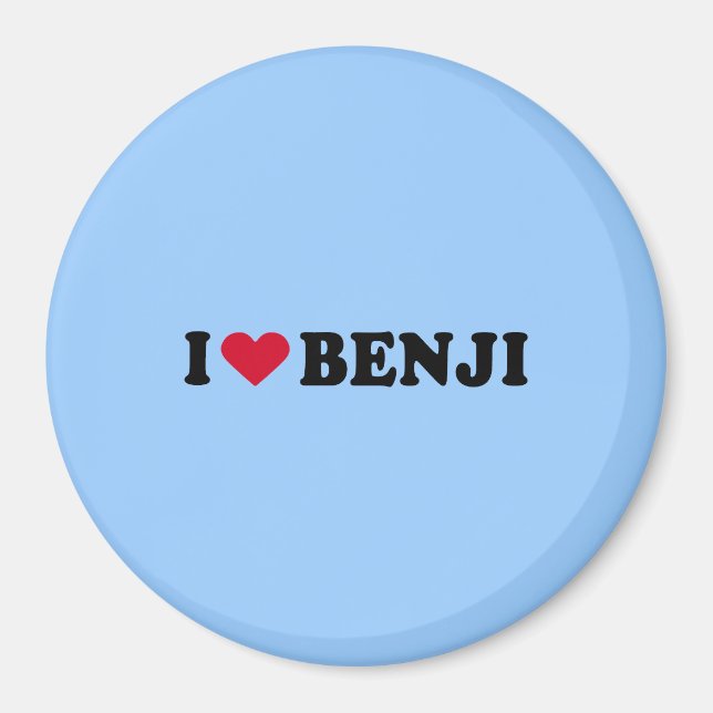 AIMANT J'AIME LE BENJI (Devant)