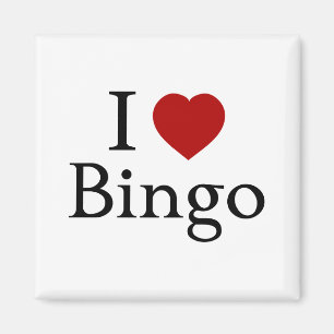 Aimant J'aime le bingo-test